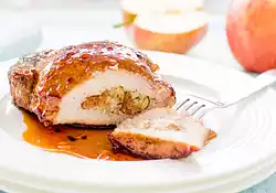 Glazed Apple-Stuffed Pork Chops