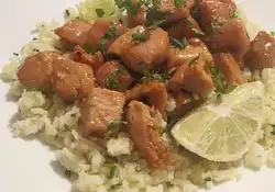 Sweet Chili Lime Chicken with Cilantro Couscous