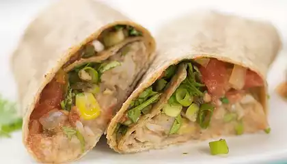 Bean and Rice Burritos (Whole Wheat)