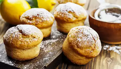 Fresh Lemon and Ginger Muffins