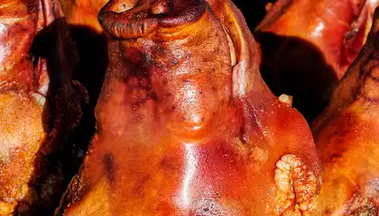 Crisp Roasted Pig's Head