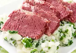 Corn Beef with Colcannon Potatoes