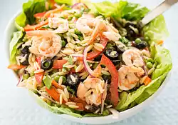 Cold Orzo Salad with Shrimp