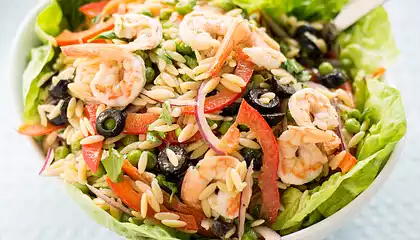 Cold Orzo Salad with Shrimp