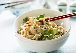 Cold and Spicy Udon Noodles