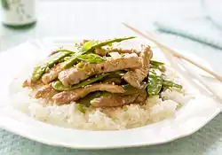 Stir-Fry Pork with Pea Pods