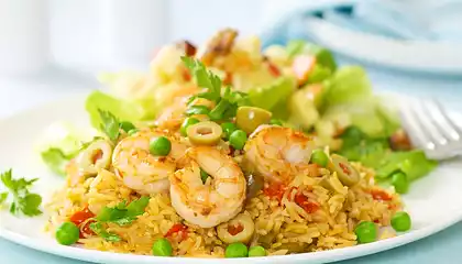 Shrimp And Yellow Rice