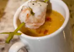 Lobster and Shrimp Bisque with Fresh Tarragon