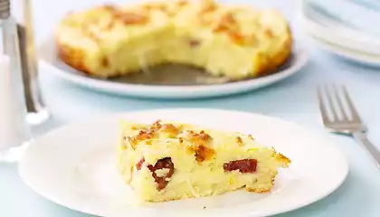 Potato Salami Cake