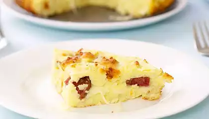 Potato Salami Cake