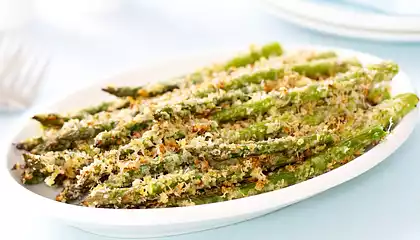 Roasted Parmesan and Panko Asparagus