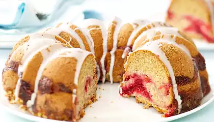 Cranberry Swirl Coffee Cake (Healthier Version)