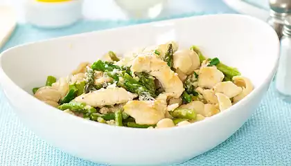 Asparagus Chicken Pasta with Parmesan