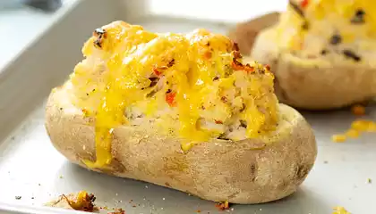 Twice-Baked Potatoes with Cheese and Chilies