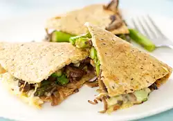 Asparagus Mushroom Quesadilla