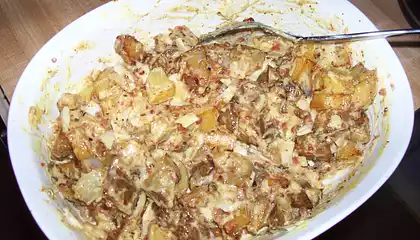 Fried Potato and Bacon Salad