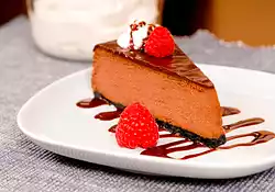 Chocolate Cheesecake with Chocolate Nutmeg Crust