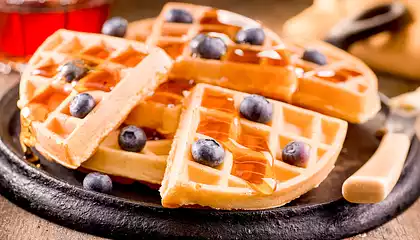 Super Easy Belgian Waffles