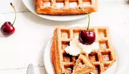 Berrie Good Waffles (Whole Wheat Waffles)