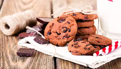 Double Chocolate Cake Mix Cookies