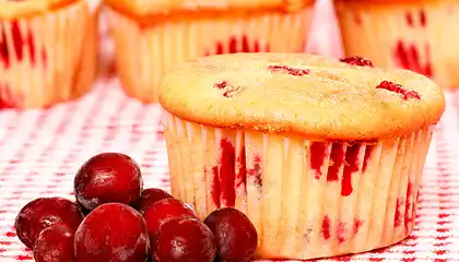 Breakfast Cranberry Pumpkin Muffins