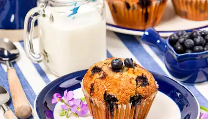 Banana Blueberry Muffins