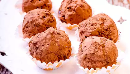 Mint-Chocolate Truffles (Lowfat)