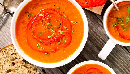 Roasted Red Bell Pepper Soup