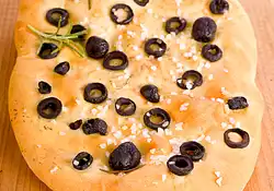 Black Olive and Sea Salt Focaccia