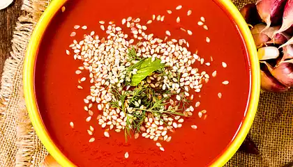 Rich Tomato and Rice Soup