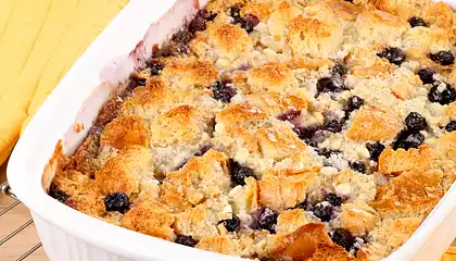 Blueberry French Toast Cobbler