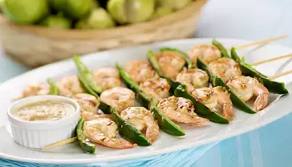 Spicy Tomatillo Shrimp