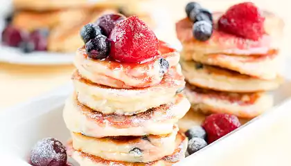 Blueberry-Ricotta Pancakes