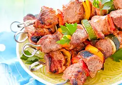 Beef and Vegetable Kebabs