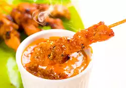 Thai Chicken Satay with Spicy Peanut Sauce