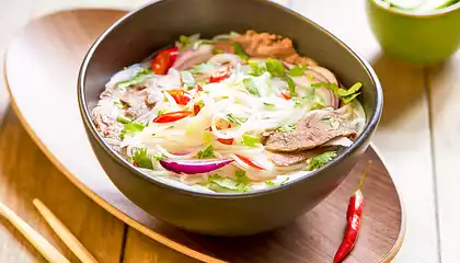 Star Anise Beef-Rice Noodle Soup