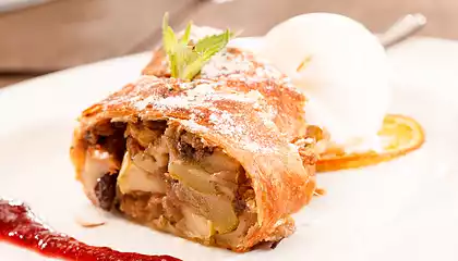 Apple Strawberry Strudel