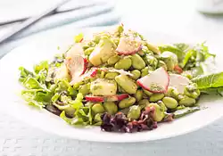 Avocado, Radish and Edamame Salad 