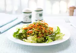 Asian Edamame and Carrot Salad