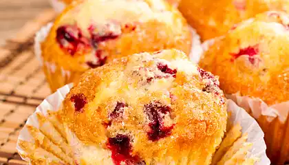 Fat-Free Cranberry Orange Muffins