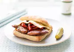 Balsamic Glazed Chicken and Bell Pepper Sandwiches