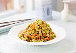 Edamame, Carrot, and Avocado Salad