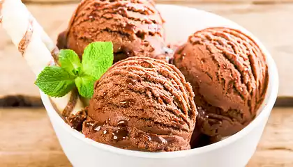 Never on Sunday Chocolate Ice Cream