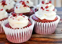 Red Velvet Cupcakes with Cream Cheese Frosting