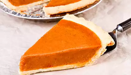 Yummy Low-Fat Pumpkin Pie