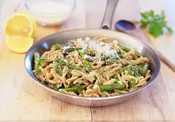 Pasta with Spring Asparagus and Peas