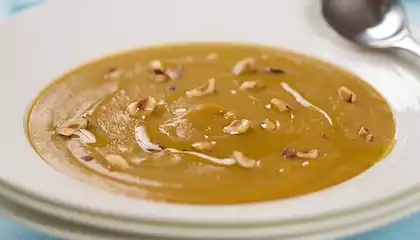 Hearty Roasted Butternut Squash and Apple Soup
