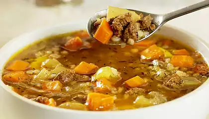 Ground Beef Barley Soup