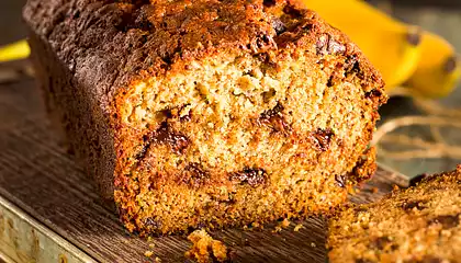 Eggless Banana-Chocolate Bread