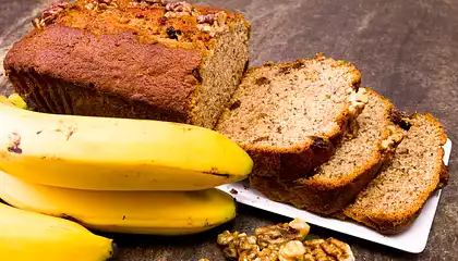 Oatmeal Banana and Walnut Bread